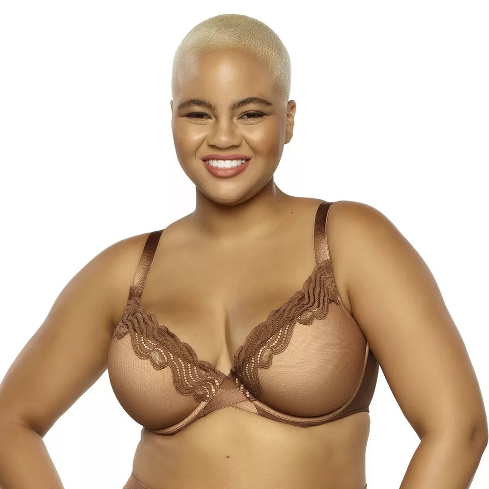 NEW Felina Contour Bra 32DDD Dark Nude